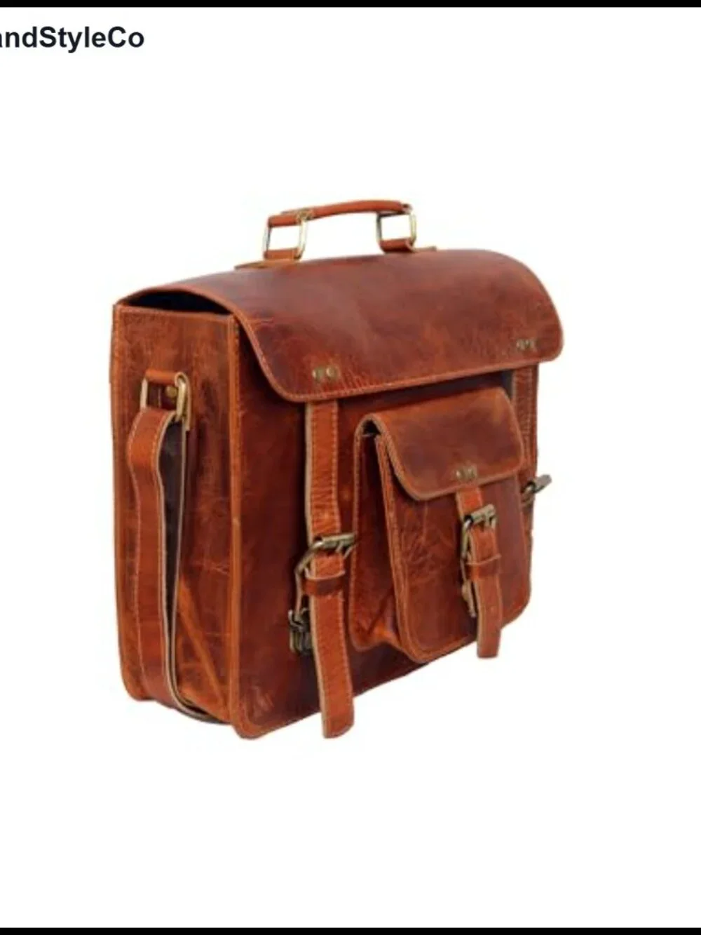 Vintage Leather Messenger Bag for iPad Tablet Crossbody Satchel Shoulder Bag